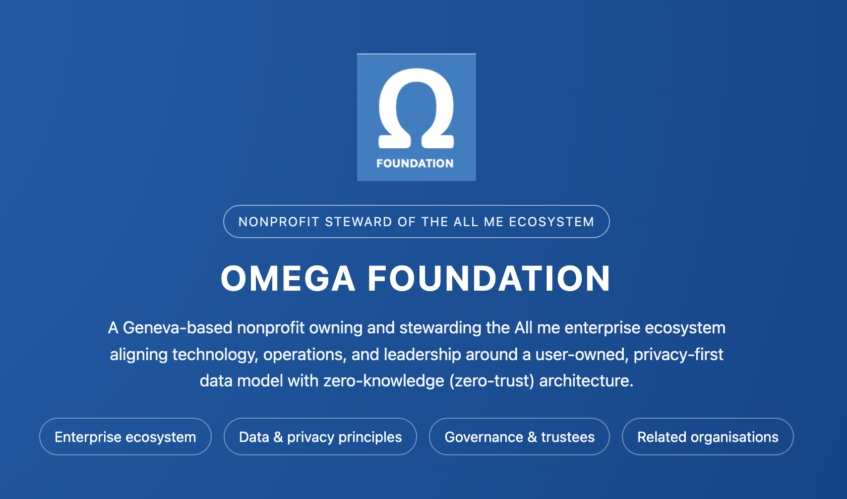 Omega Foundation  (offsite)